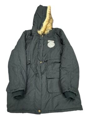 Ilovesia Faux Fur Lined Parka With Faux Fur Trimmed Hood